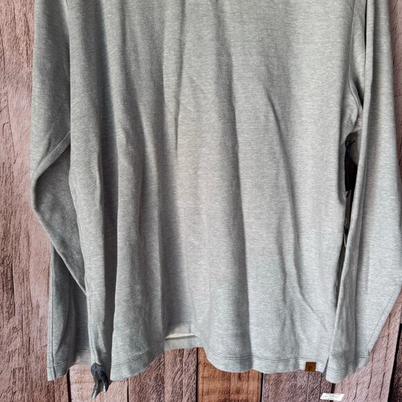 Fundamental Coast Pullover Top Men's Long Sleeve 1/4 Zip Soft Gray XXL NWT - Picture 4 of 10